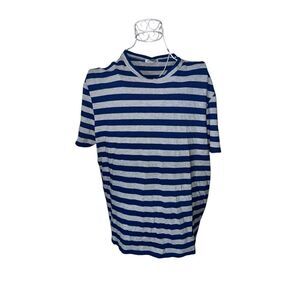Nice Gran Sasso Men's Knit T Shirt, Size L/EU 54 Blue - Tee T Shirt striped T-Sh